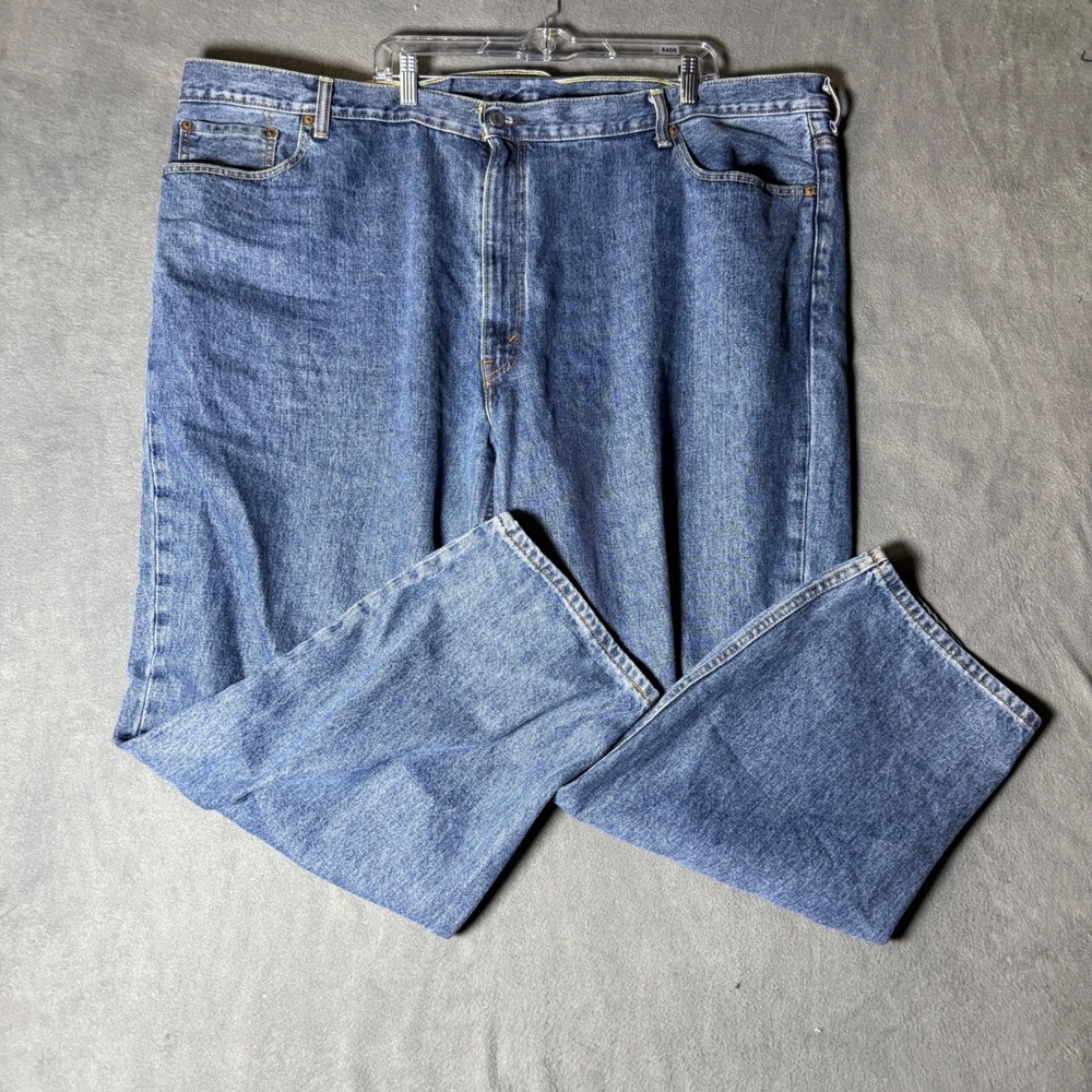Levis 560 Comfort Fit Jeans Mens 50x30 Blue Medium Wash Relaxed Tapered Denim